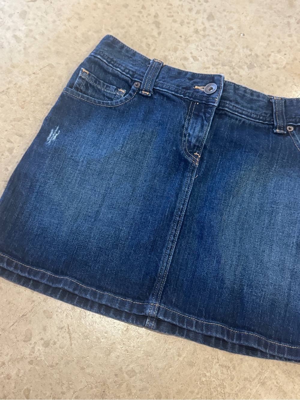 Dark Blue Denim Mini Skirt - Classic Women's Skirt